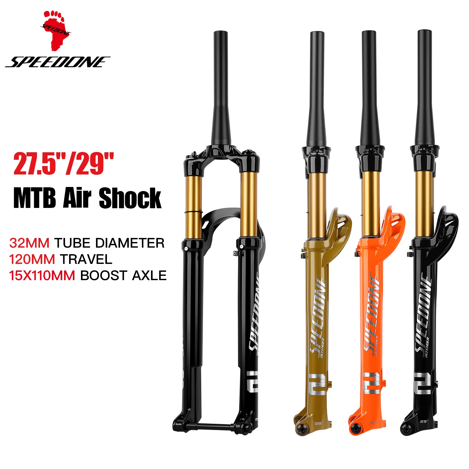 Подвесная пневматическая вилка BOLANY MTB 27,5/29 дюймов, 120 мм, дорожная задняя арка, вилка MTB, сверхлегкая конструкция, 15x110 мм, велосипедная вилка Boost
Подвесная пневматическая вилка BOLANY MTB 27,5/29 дюймов, 120 мм, дорожная задняя арка, вилка MTB, сверхлегкая конструкция, 15x110 мм, велосипедная вилка Boost