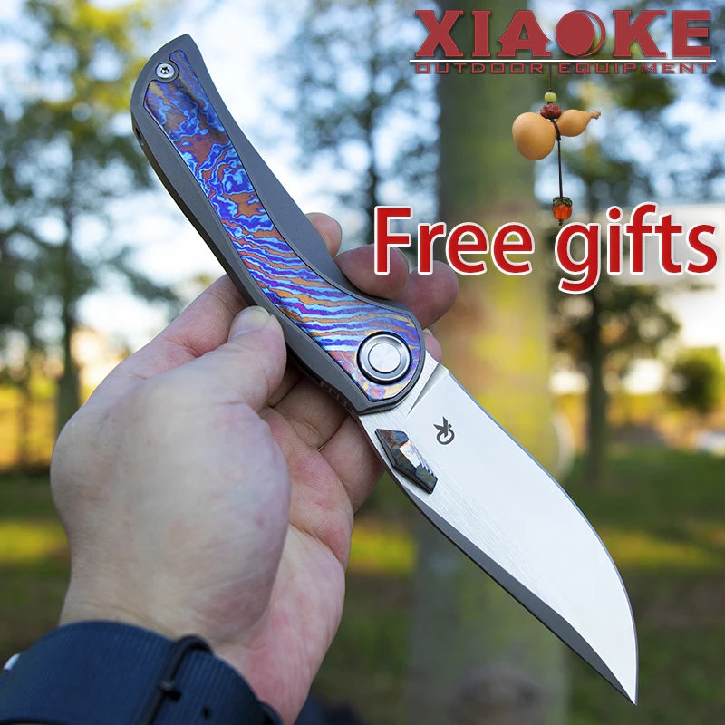 Professional M390 Folding Knife, Timascus Titanium Handle, Outdoor EDC Hunting Camping Survival Pocket Knife Collector's Edition
Professional M390 Folding Knife, Timascus Titanium Handle, Outdoor EDC Hunting Camping Survival Pocket Knife Collector's Edition