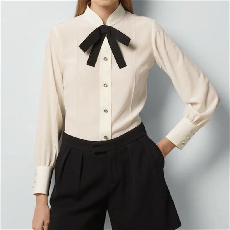 elegant blouses for women 2024 Summer New korean fashion Bow Decoration Women's Shirt Casual versatile cotton long sleeved top
elegant blouses for women 2024 Summer New korean fashion Bow Decoration Women's Shirt Casual versatile cotton long sleeved top
