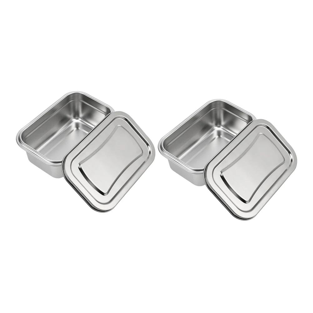 2pcs Ice Cream Box Stainless Steel Containers for Homemade Freezer Storage Silver Lunch Tub Space Saving Design
2pcs Ice Cream Box Stainless Steel Containers for Homemade Freezer Storage Silver Lunch Tub Space Saving Design