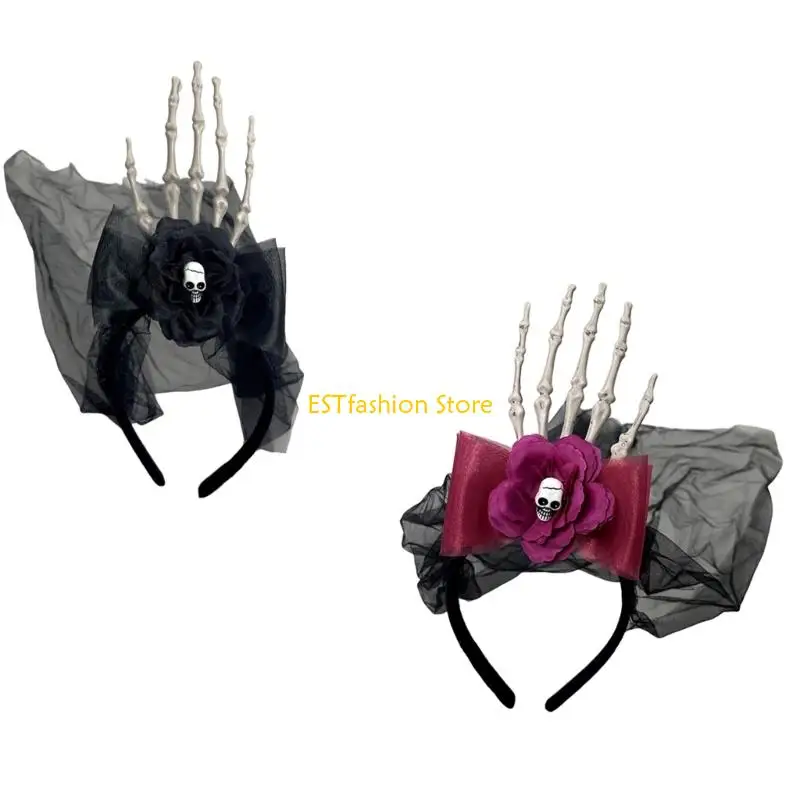 Y5GC Realistic Bone Hand Hairband Flexible Resin Headbands Comfortable Hair Decors
Y5GC Realistic Bone Hand Hairband Flexible Resin Headbands Comfortable Hair Decors