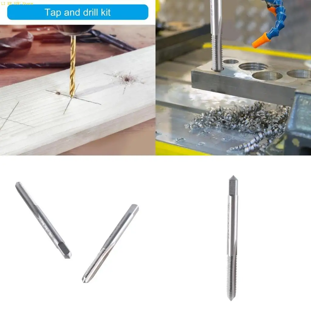 W3JE Professional M5x0.8 Spirals Flute Thread Tap Coated 4.2mm Twist Drill Bit Roasted Yellow, Screw Tapping Threading Tool
W3JE Professional M5x0.8 Spirals Flute Thread Tap Coated 4.2mm Twist Drill Bit Roasted Yellow, Screw Tapping Threading Tool