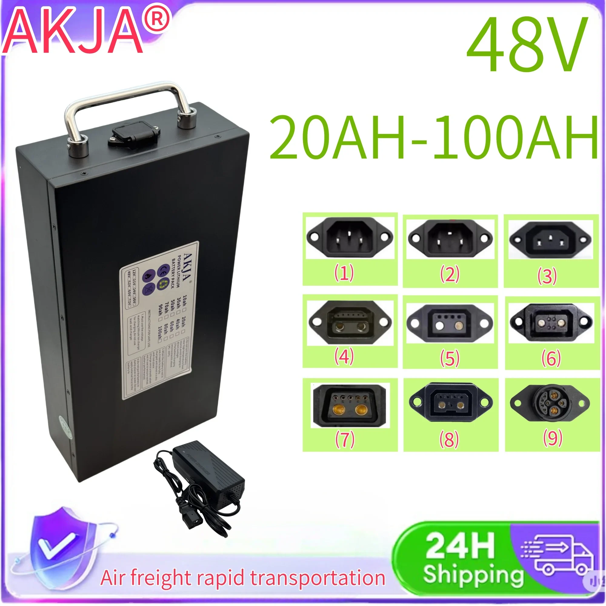 Air fast transportation,Send within 24 hours,48V100AH,18650 lithium battery,Lithium battery pack,Suitable for motors below 3000W
Air fast transportation,Send within 24 hours,48V100AH,18650 lithium battery,Lithium battery pack,Suitable for motors below 3000W