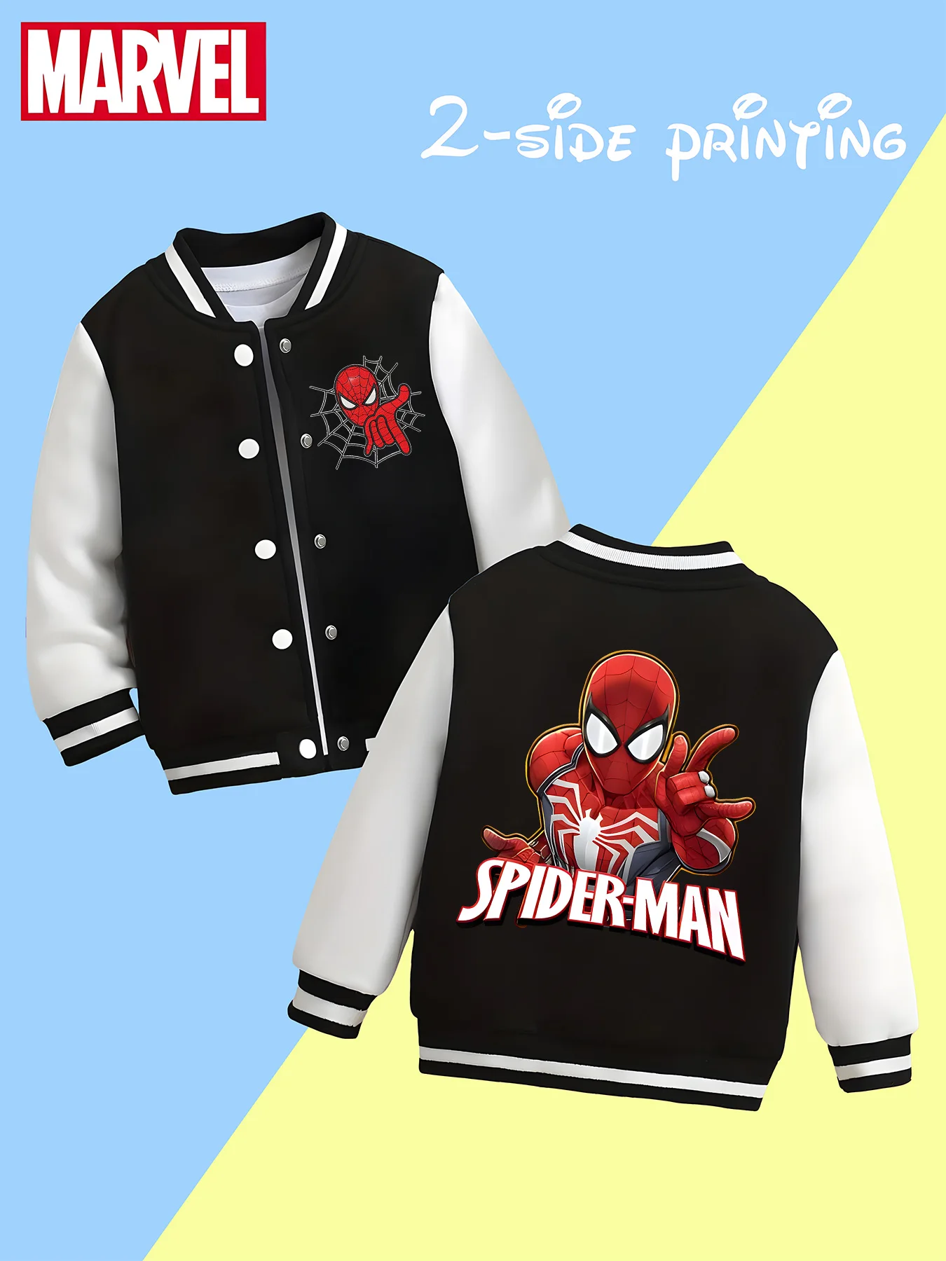 MINISO Marvel Boys' Baseball Jacket - Spider-Man's classic hand gesture is fun and trendy, soft fabric, perfect for everyday wea
MINISO Marvel Boys' Baseball Jacket - Spider-Man's classic hand gesture is fun and trendy, soft fabric, perfect for everyday wea