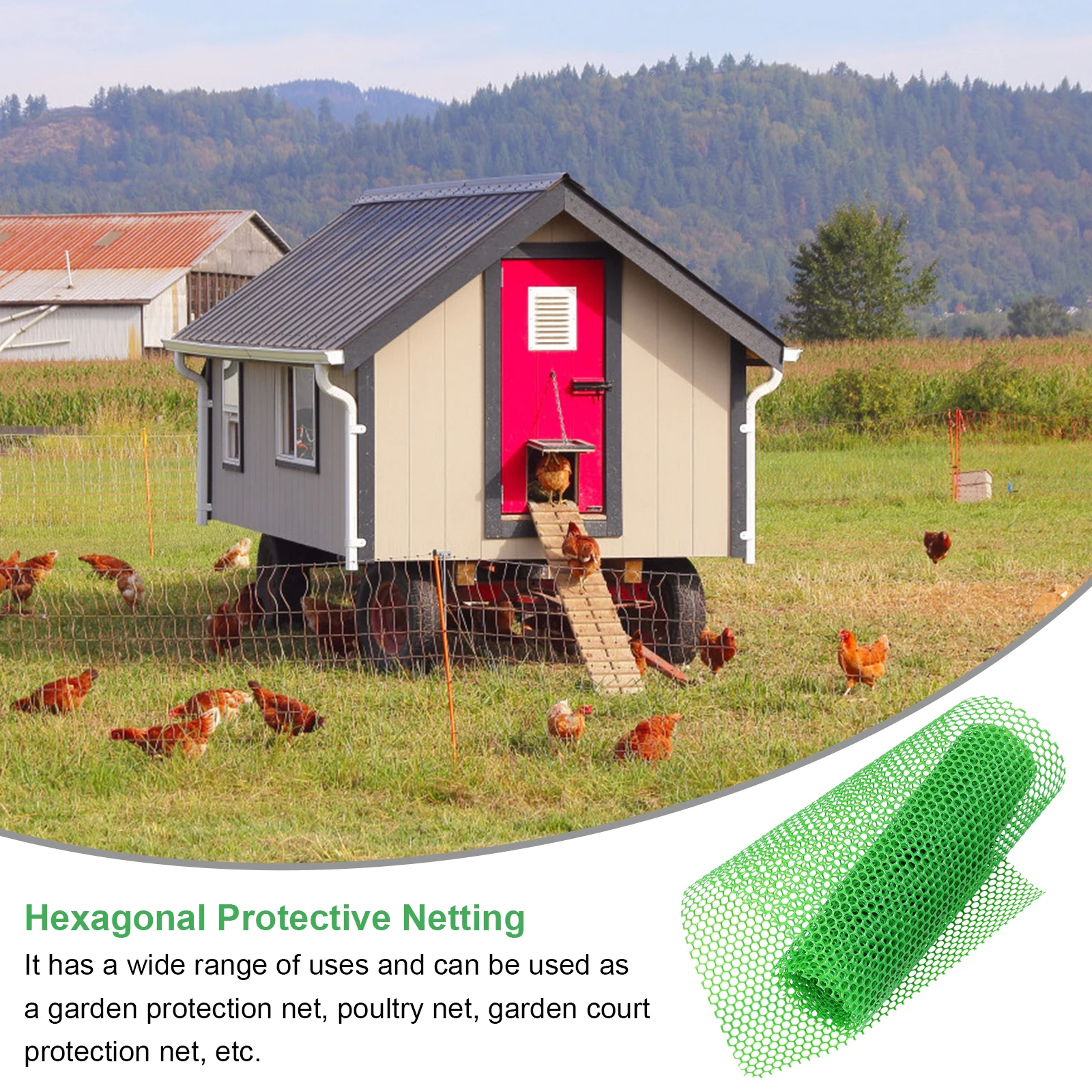 Plastic Mesh Fence Garden Protective Privacy Screen Hexagonal Netting Durable Lightweight Poultry Fence Gardening Supplies
Plastic Mesh Fence Garden Protective Privacy Screen Hexagonal Netting Durable Lightweight Poultry Fence Gardening Supplies
