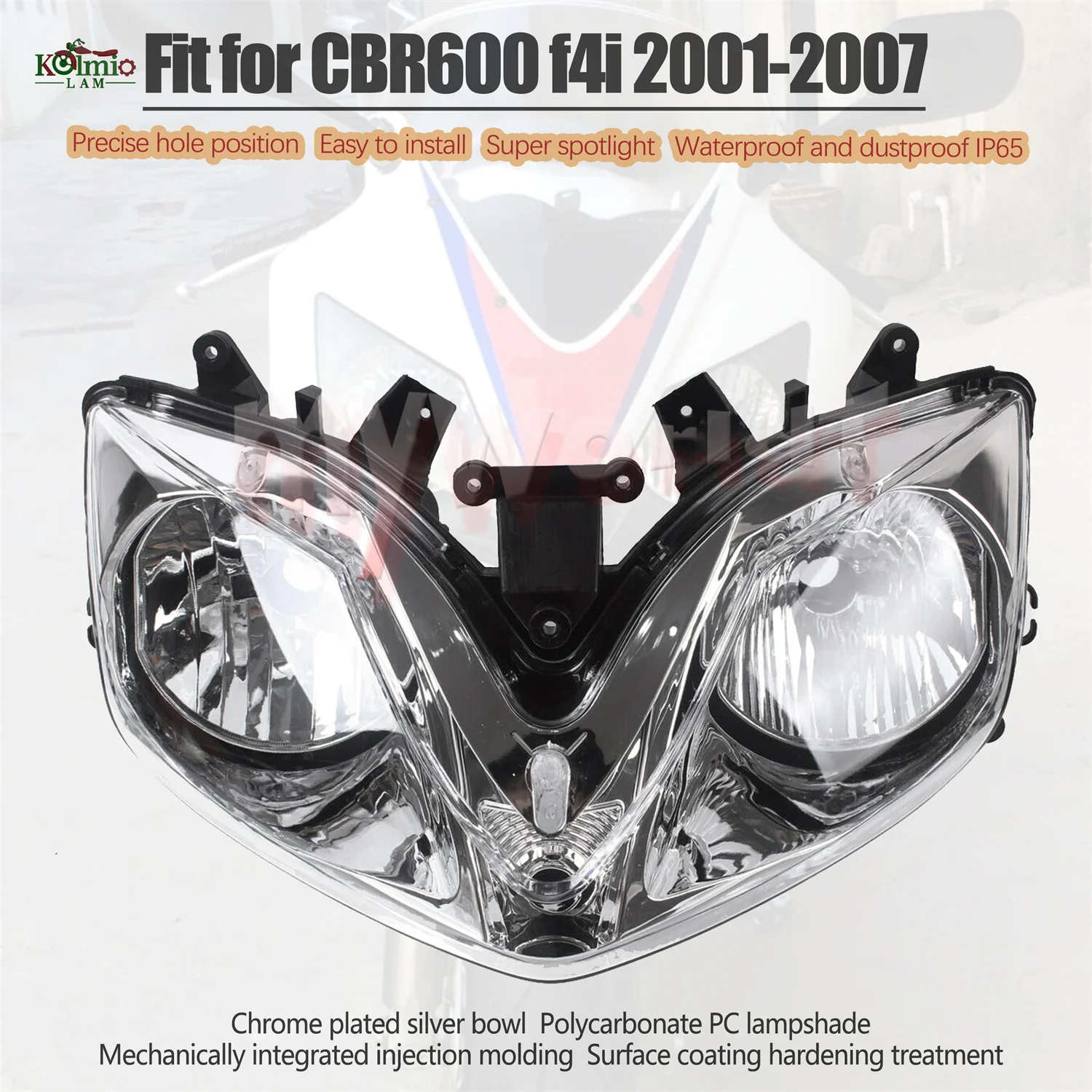 Передняя фасветильник в сборе для мотоцикла Honda CBR600 F4i 2001 - 2007 CBR 600 CBR600F4i 2002 2003 2004 2005 2006
Передняя фасветильник в сборе для мотоцикла Honda CBR600 F4i 2001 - 2007 CBR 600 CBR600F4i 2002 2003 2004 2005 2006