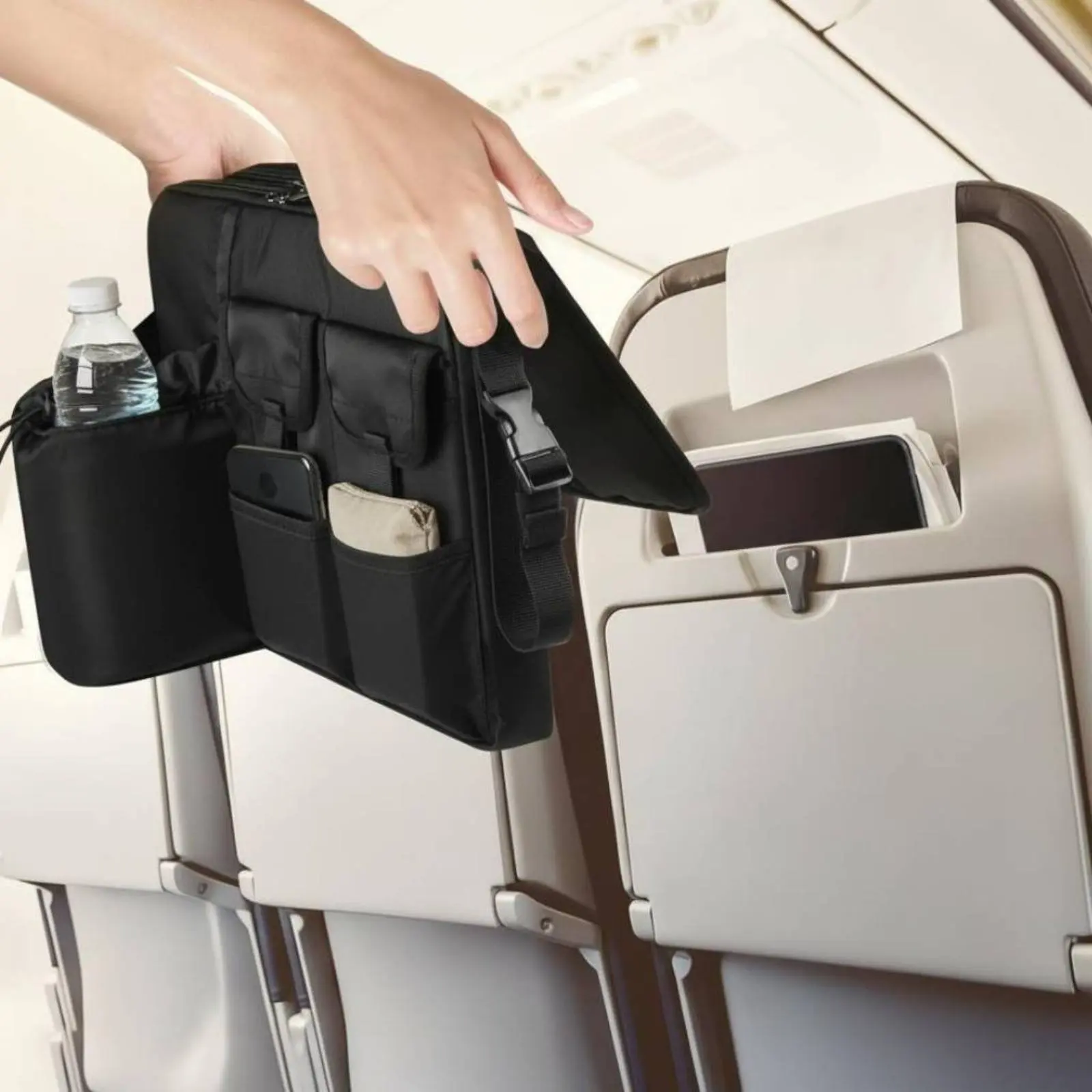 Airplane Pocket Organizer Portable Airplane Seat Back Organizer Seat Back Storage Bag Compact and Lightweight Washable for Train
Airplane Pocket Organizer Portable Airplane Seat Back Organizer Seat Back Storage Bag Compact and Lightweight Washable for Train