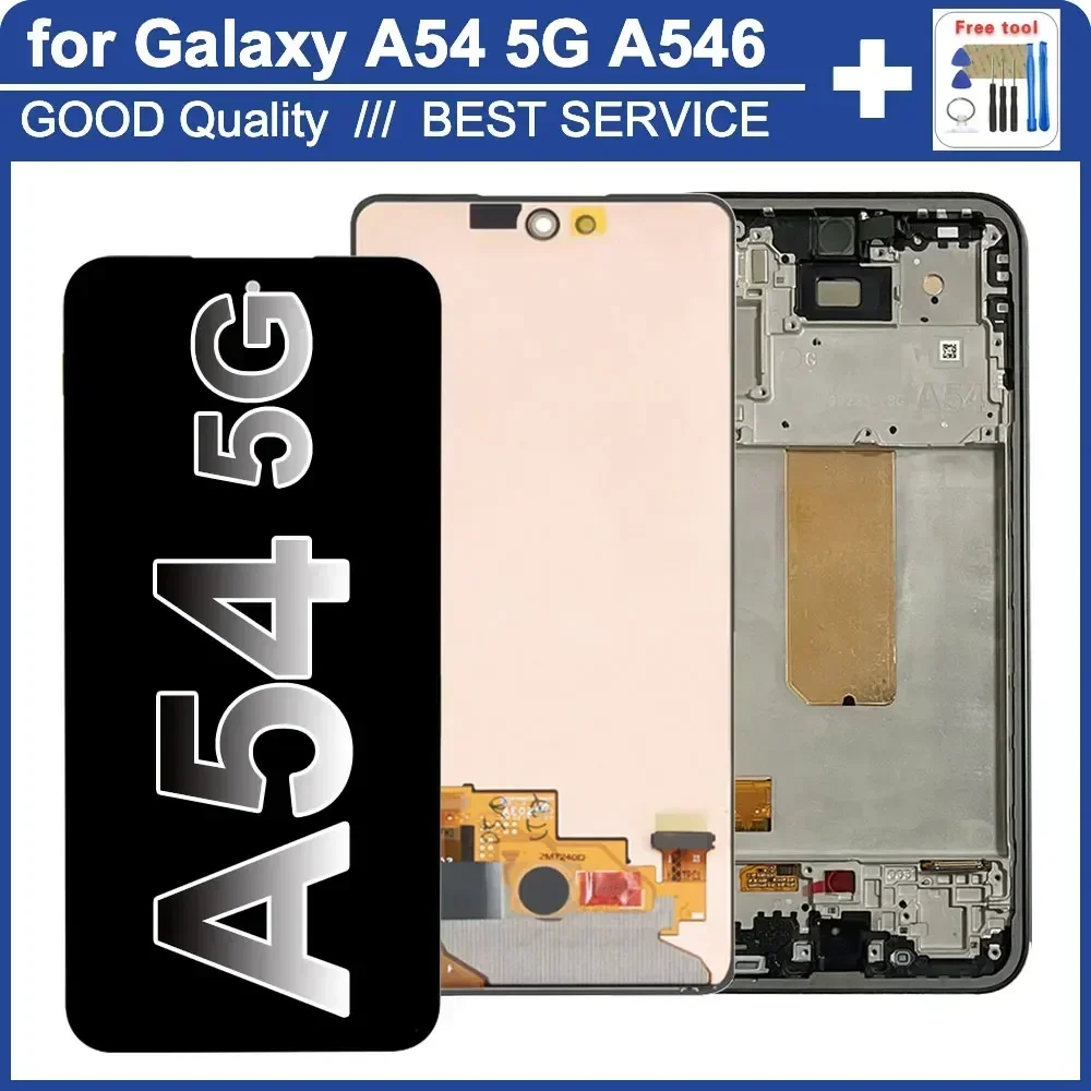 New Tested Super AMOLED LCD for Samsung Galaxy A54 5G LCD Screen Touch Replacement for Samsung A546 A546B A546U LCD Display
New Tested Super AMOLED LCD for Samsung Galaxy A54 5G LCD Screen Touch Replacement for Samsung A546 A546B A546U LCD Display