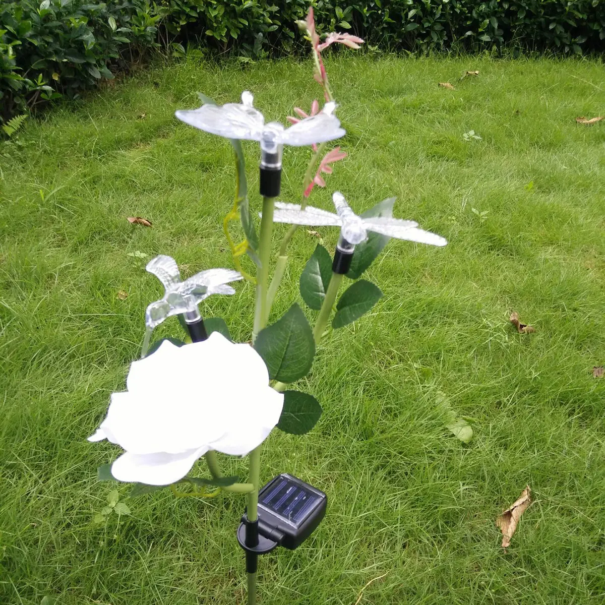 Solar Rose Flower LED Light Set Elegant Realistic Design Warm White Color Changing Garden Pathway Landscape Lamp Solar Garden
Solar Rose Flower LED Light Set Elegant Realistic Design Warm White Color Changing Garden Pathway Landscape Lamp Solar Garden