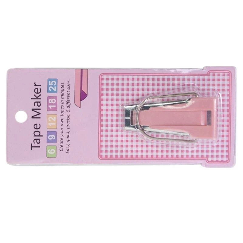 5 Size Tape Maker 6/9/12/18/25mm Quilting Tool Easy to Use for Fabric Sewing 
5 Size Tape Maker 6/9/12/18/25mm Quilting Tool Easy to Use for Fabric Sewing