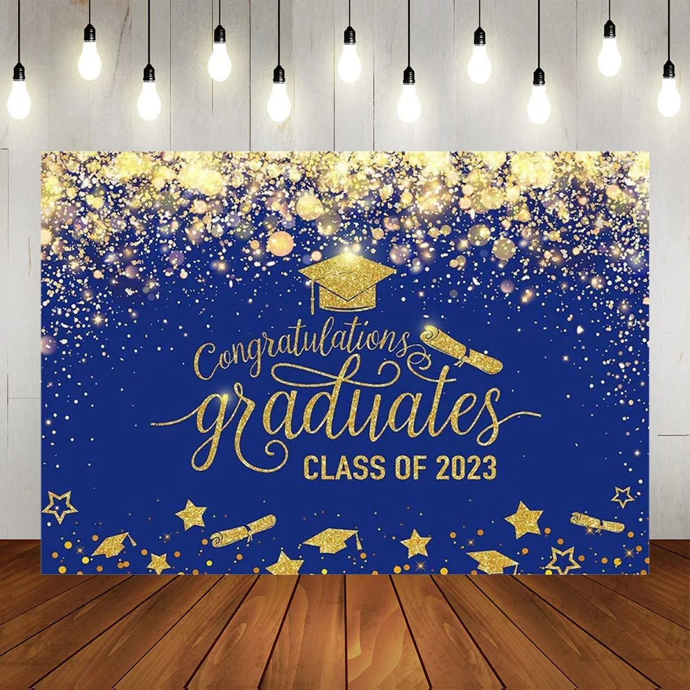 2023 Graduation Photography Backdrop Royal Blue Golden Glitter Congrats Grad Background Class of 2023 Graduation Prom Party Prop
2023 Graduation Photography Backdrop Royal Blue Golden Glitter Congrats Grad Background Class of 2023 Graduation Prom Party Prop