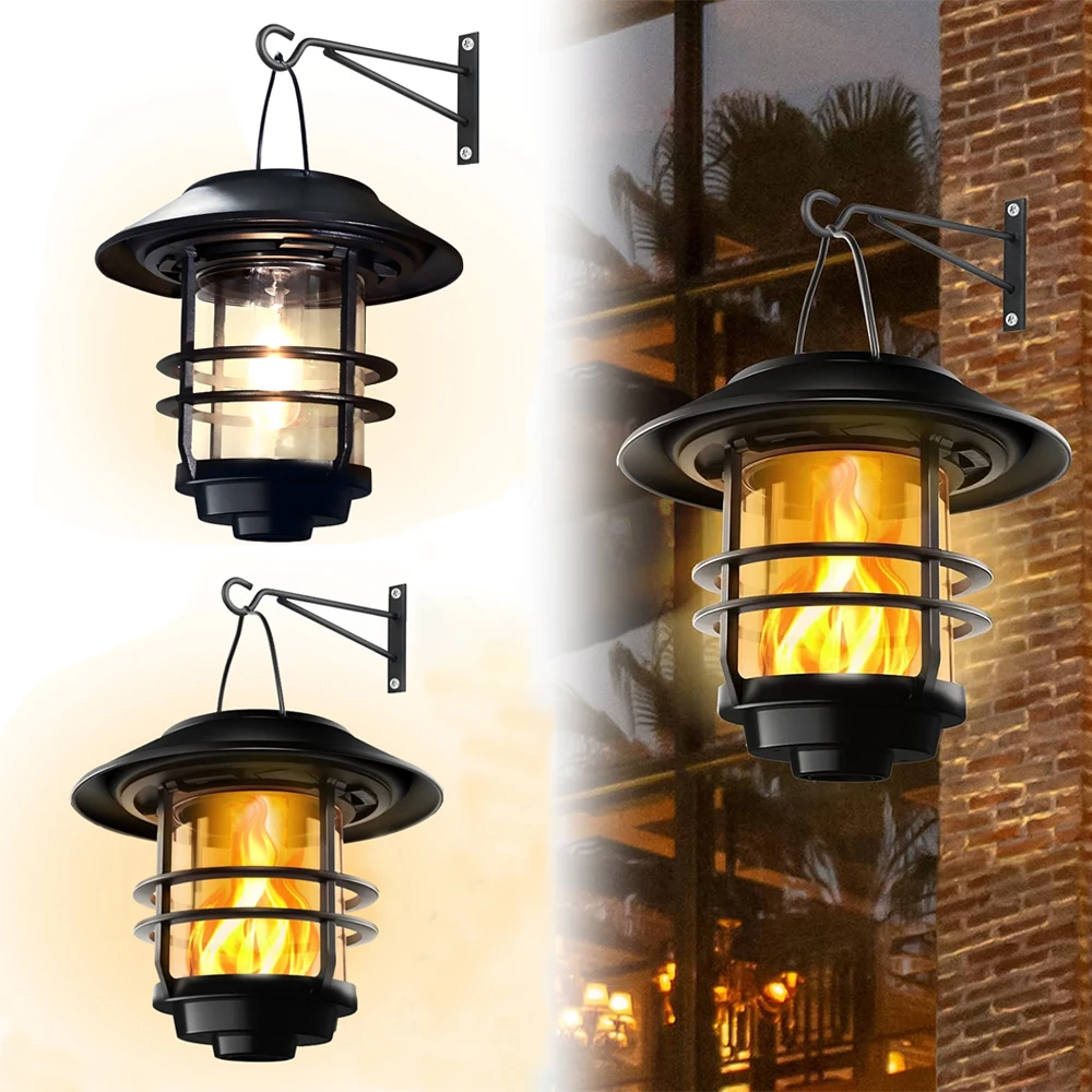 Solar Hanging Lantern Outdoor Flickering Flames Waterproof Heavy Glass Stainless Solar Outdoor Light for Wall Garden Fence Patio
Solar Hanging Lantern Outdoor Flickering Flames Waterproof Heavy Glass Stainless Solar Outdoor Light for Wall Garden Fence Patio
