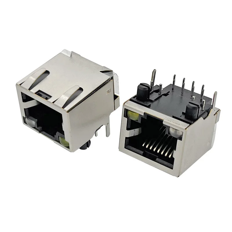 10PCS 5921 RJ45 network socket with 8P8C connector, equipped with light strip and snap tab, DIP plug-in type crystal head socket
10PCS 5921 RJ45 network socket with 8P8C connector, equipped with light strip and snap tab, DIP plug-in type crystal head socket