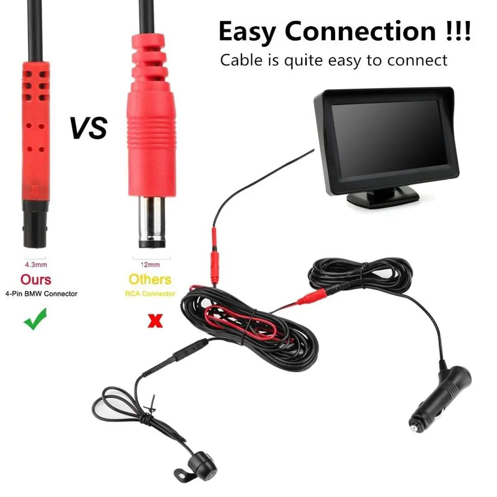 4PIN Backup Camera With Monitor Rear View Camera Monitor Car Monitor 4.3Inch Backup Camera HD Screen
4PIN Backup Camera With Monitor Rear View Camera Monitor Car Monitor 4.3Inch Backup Camera HD Screen