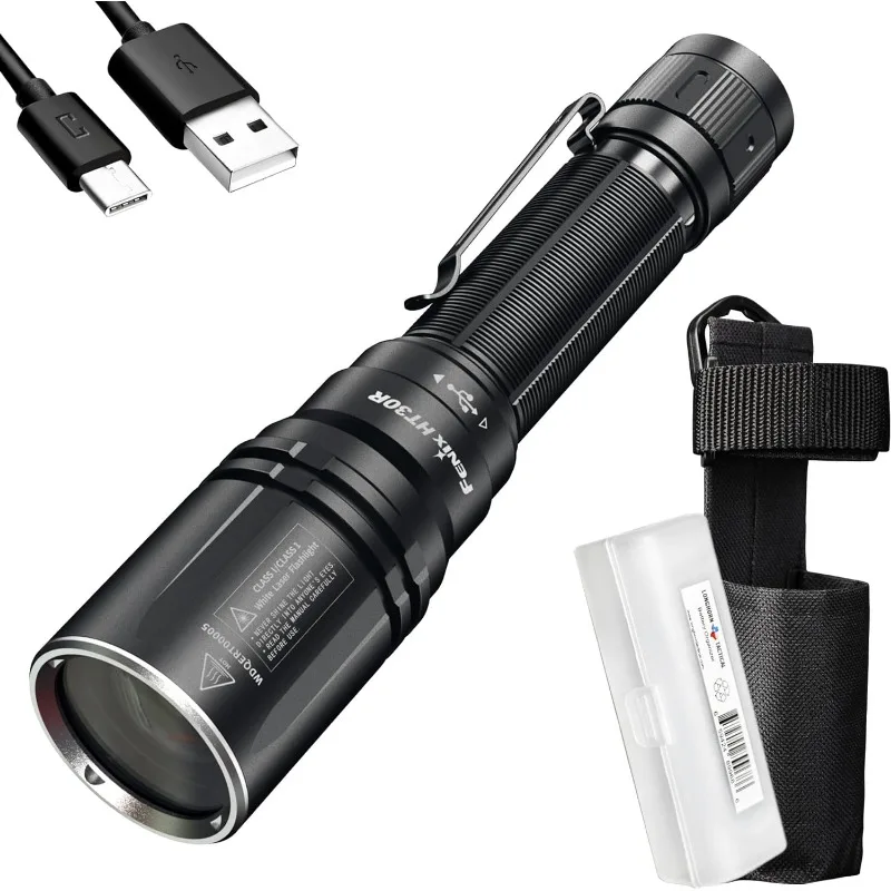HT30R LEP Flashlight, 1640 Yards Ultra Long Throw, USB-C Rechargeable, with LumenTac Organizer
HT30R LEP Flashlight, 1640 Yards Ultra Long Throw, USB-C Rechargeable, with LumenTac Organizer