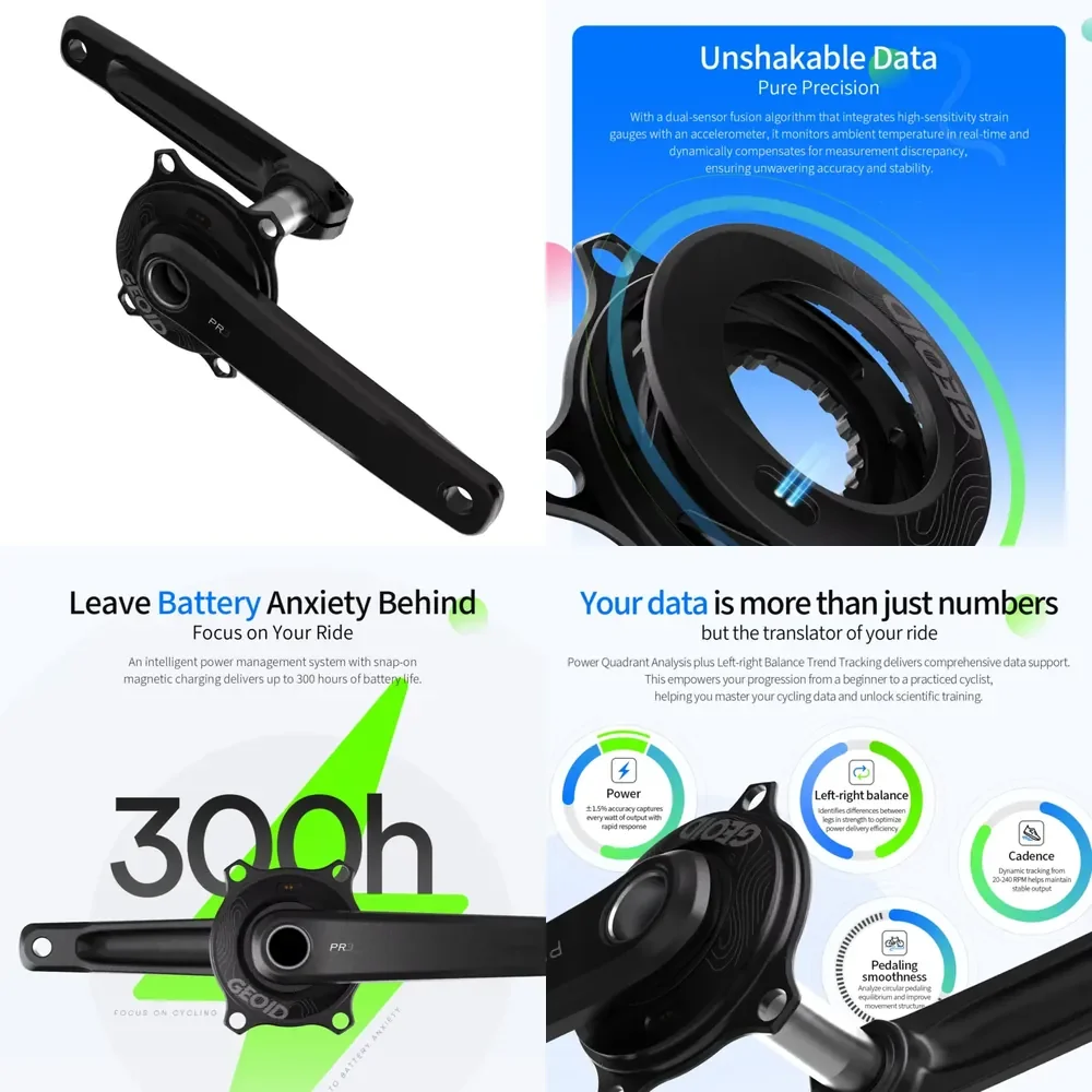 GEOID PM500 Spider Power Meter - 415% Accuracy ANT+ BLE IPX7 Waterproof Compatible with
GEOID PM500 Spider Power Meter - 415% Accuracy ANT+ BLE IPX7 Waterproof Compatible with