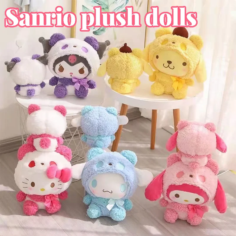 Милая мультяшная плюшевая игрушка Sanrio Hello Kitty Cinnamoroll Pochacco Kuromi Kawaii Melody, плюшевая кукла, детский подарок на день рождения
Милая мультяшная плюшевая игрушка Sanrio Hello Kitty Cinnamoroll Pochacco Kuromi Kawaii Melody, плюшевая кукла, детский подарок на день рождения