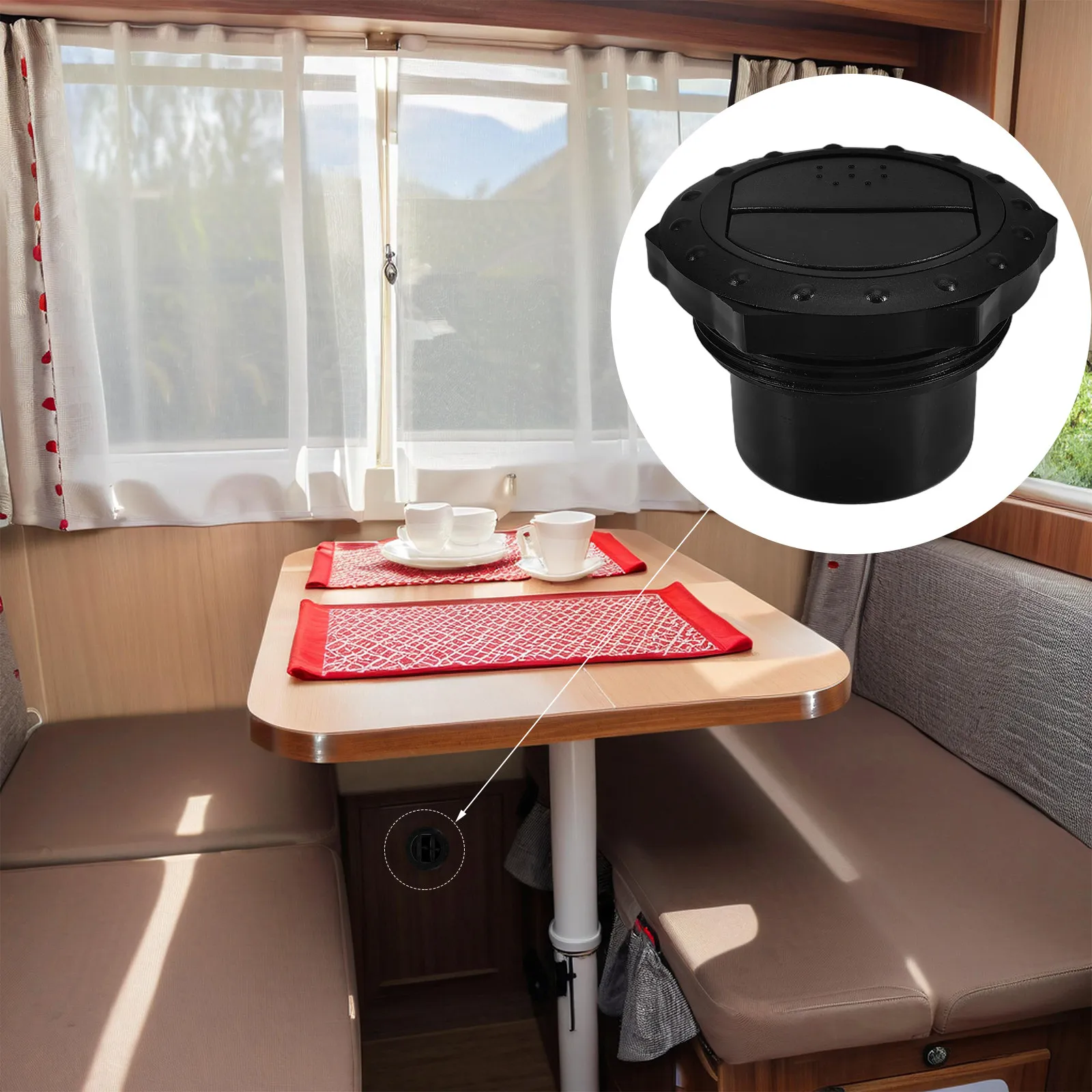Black Adjustable Plastic Round Rv Air Conditioning Vent Roof Exhaust Vent Universal Ceiling Air Outlet Deflector for Rv
Black Adjustable Plastic Round Rv Air Conditioning Vent Roof Exhaust Vent Universal Ceiling Air Outlet Deflector for Rv