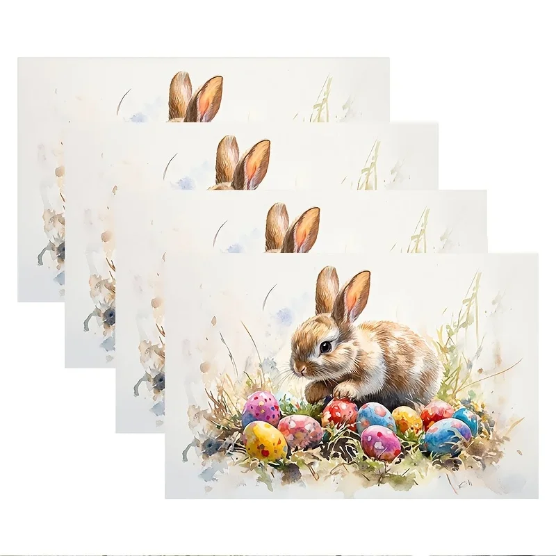 2pc Easter Spring Placemats Kitchen Dining Easter Party HolidayTable Decoration Accessories Linen Fabric Table Mat 30X40CM Doily
2pc Easter Spring Placemats Kitchen Dining Easter Party HolidayTable Decoration Accessories Linen Fabric Table Mat 30X40CM Doily