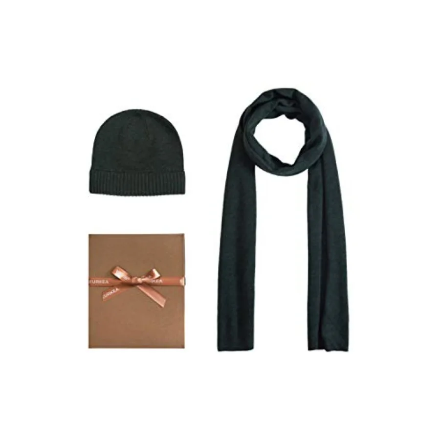 EURKEA Men's 100% Merino Wool Scarf Beanie Hat Gift Box Set
EURKEA Men's 100% Merino Wool Scarf Beanie Hat Gift Box Set