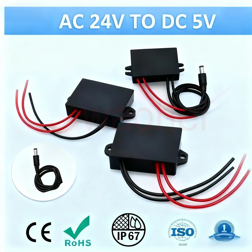 24v AC to 5v DC 1A 2A 3A 4A 5A AC to DC Step Down Converter Voltage Regulator Power Supply For Car With DC Connector CE ROHS
24v AC to 5v DC 1A 2A 3A 4A 5A AC to DC Step Down Converter Voltage Regulator Power Supply For Car With DC Connector CE ROHS