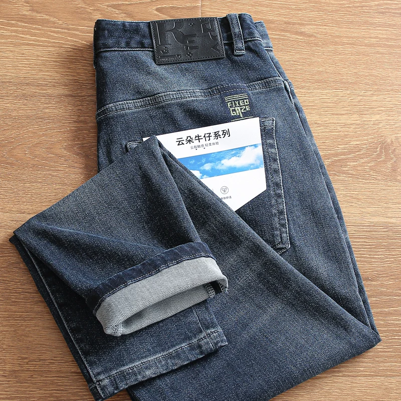 Men's Casual Straight Leg Jeans Embroidered Washed Elastic Modern Style Fashion Urban Autumn Trendy Long Pants Leisure Trousers
Men's Casual Straight Leg Jeans Embroidered Washed Elastic Modern Style Fashion Urban Autumn Trendy Long Pants Leisure Trousers