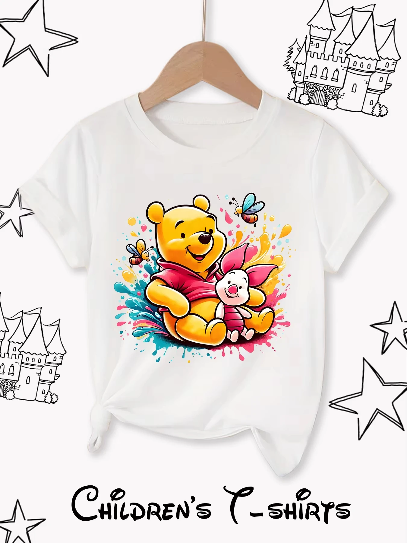2026 Модная повседневная детская футболка Disney с круглым вырезом и милым принтом Винни-Пуха, подходит для повседневной носки.
2026 Модная повседневная детская футболка Disney с круглым вырезом и милым принтом Винни-Пуха, подходит для повседневной носки.