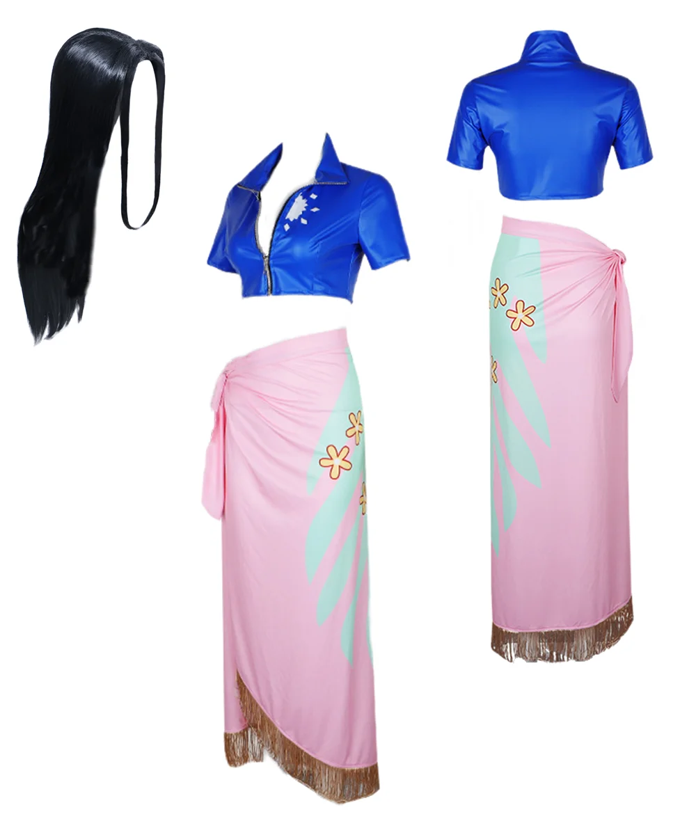 Anime Nico Robin Cosplay Blue Miss Allsunday Pink Sexy Dress Women's Suit Halloween Costume
Anime Nico Robin Cosplay Blue Miss Allsunday Pink Sexy Dress Women's Suit Halloween Costume