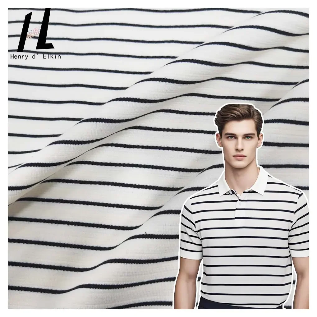 180gsm Soft & Durable Striped Knit Fabric for Casual T-Shirts, Lounge Pants & Lightweight Hoodies Breathable Stretch Jersey
180gsm Soft & Durable Striped Knit Fabric for Casual T-Shirts, Lounge Pants & Lightweight Hoodies Breathable Stretch Jersey