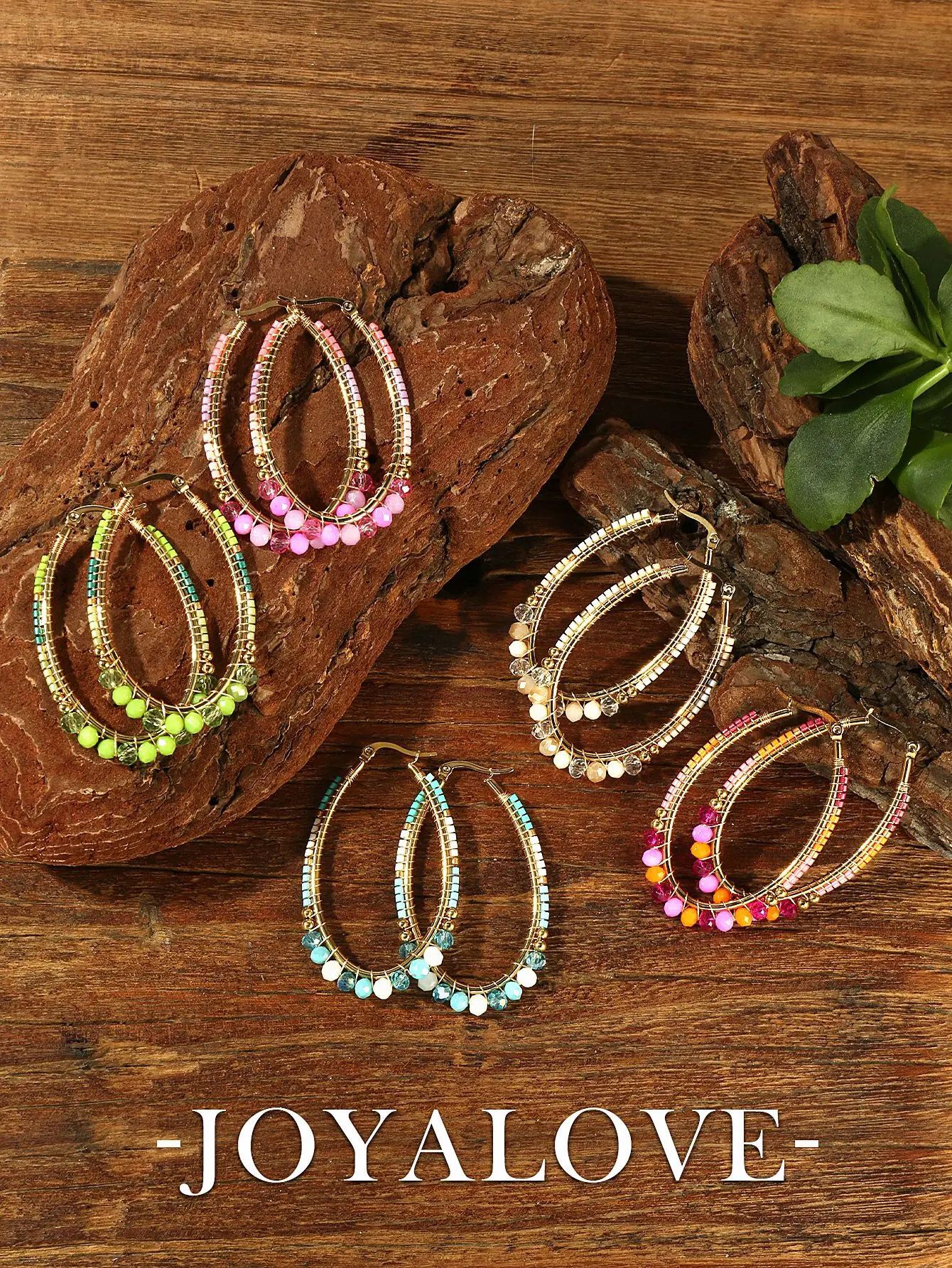 Joya Love Bohemia Crystal Rice Bead Hoop Earrings for Women Gold Plated Drop Earrings Fashion Wedding Birthday Jewelry Gift
Joya Love Bohemia Crystal Rice Bead Hoop Earrings for Women Gold Plated Drop Earrings Fashion Wedding Birthday Jewelry Gift
