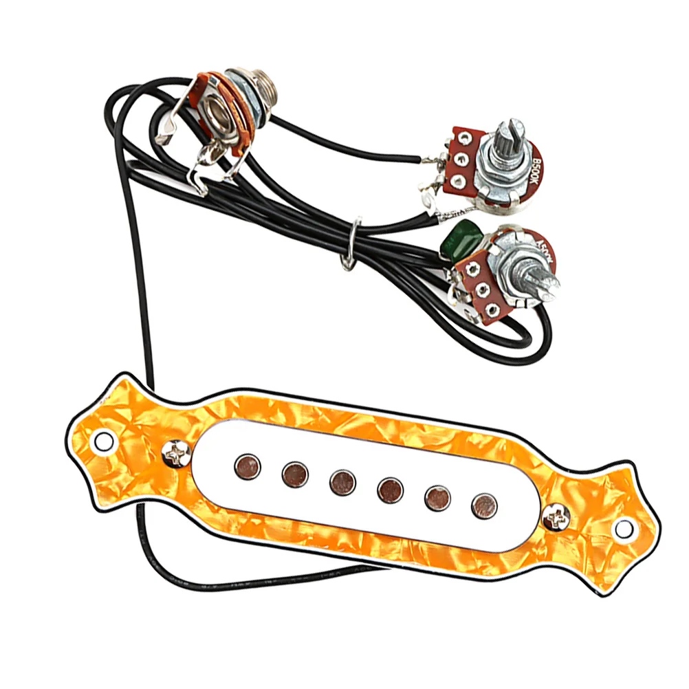 1 set 1 Set Plastic Guitar Pickup Bridge For Acoustic Guitar Ukulele Violin Instrument Parts Replacement Accessory Sound System