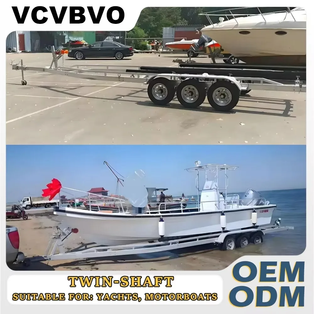 Heavy Duty Hot-Dip Galvanized Boat Trailer 9-10m Yacht Cradle Rack West Marine Customizable Factory Direct Dual Axle Rustproof
Heavy Duty Hot-Dip Galvanized Boat Trailer 9-10m Yacht Cradle Rack West Marine Customizable Factory Direct Dual Axle Rustproof