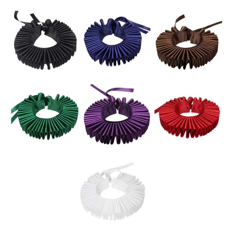 Victorian Elizabethan Ruffled Neck Collar Silky Clown Cosplay Choker Necklace Wrap Scarf Halloween Party Stage Costume
Victorian Elizabethan Ruffled Neck Collar Silky Clown Cosplay Choker Necklace Wrap Scarf Halloween Party Stage Costume