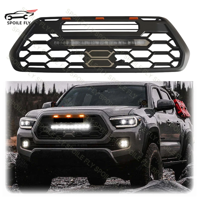 High Quality ABS Car Front Grille Body Kit Grill With LED For Toyota Tacoma 2016 2017 2018 2019 2020 2021 2022 2023
High Quality ABS Car Front Grille Body Kit Grill With LED For Toyota Tacoma 2016 2017 2018 2019 2020 2021 2022 2023