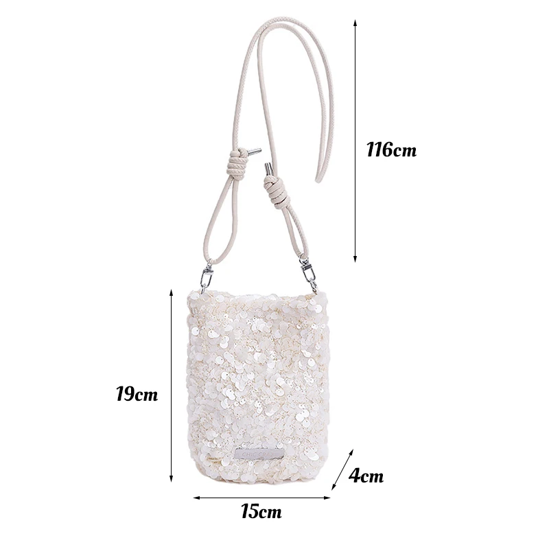 New Korean Style High Quality Sequined Chic Shoulder Bag Trendy Crossbody Women Mini Bling Bling Casual Portable
New Korean Style High Quality Sequined Chic Shoulder Bag Trendy Crossbody Women Mini Bling Bling Casual Portable