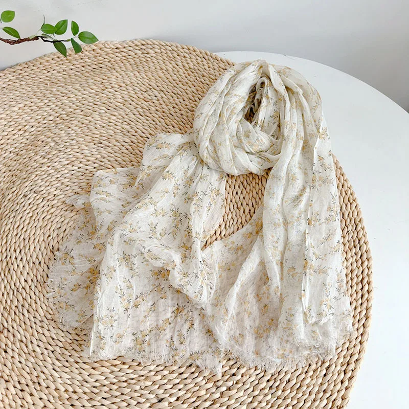 100% linen scarf for woman spring summer Japanese style art floral print long scarf pure linen neck warmer accessories
100% linen scarf for woman spring summer Japanese style art floral print long scarf pure linen neck warmer accessories