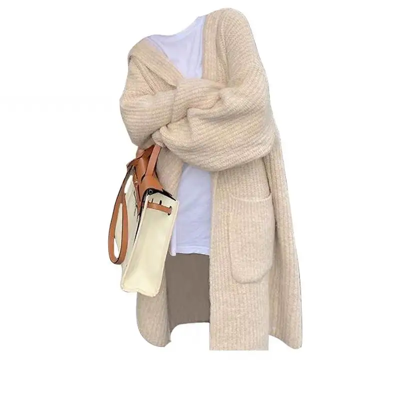 Extra Large 200 Pou Women's Loose Fit Hooded Mid-Length Sweater Jaet Comfortable Sli plus Size Winter Outerwear
Extra Large 200 Pou Women's Loose Fit Hooded Mid-Length Sweater Jaet Comfortable Sli plus Size Winter Outerwear