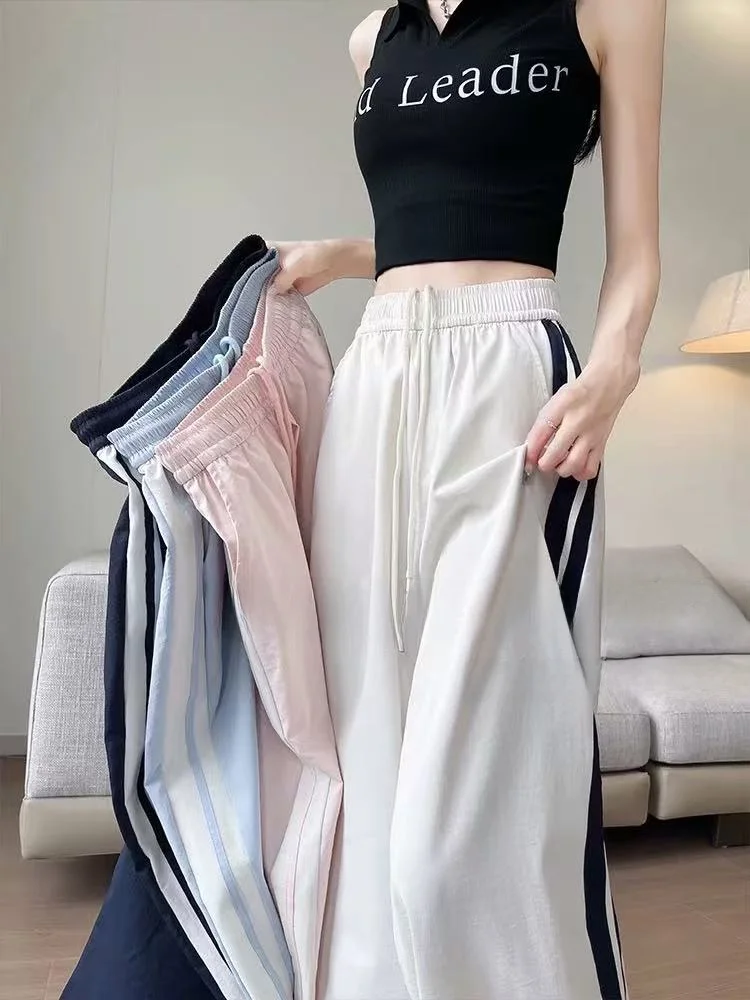 plus Size Quick Dry Striped Sports Pants Women's Spring Autumn Loose Slimming Wide Leg Pants American Style High Waist Elasti...
plus Size Quick Dry Striped Sports Pants Women's Spring Autumn Loose Slimming Wide Leg Pants American Style High Waist Elasti...