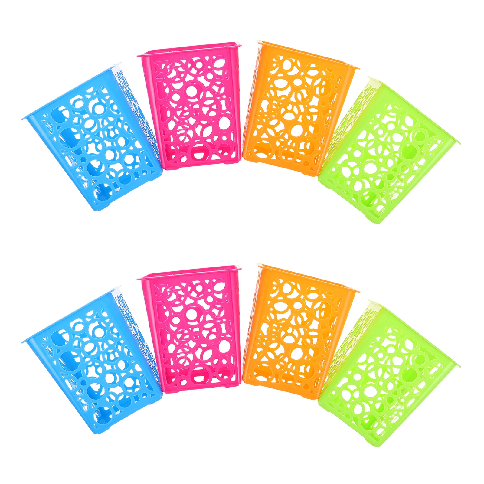 8Pcs Desktop Pencil Holder Square Organizer Hollow Pen Container Mini Trash Can Stationery Storage Basket School Supplies
8Pcs Desktop Pencil Holder Square Organizer Hollow Pen Container Mini Trash Can Stationery Storage Basket School Supplies