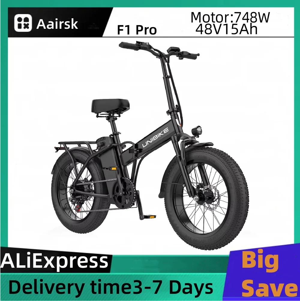 Aairsk F1 Pro Adult E-bike 748W Motor Ebike 48V15Ah Battery Electric Bike 20 Inch Tire Women's Electric bicycle
Aairsk F1 Pro Adult E-bike 748W Motor Ebike 48V15Ah Battery Electric Bike 20 Inch Tire Women's Electric bicycle