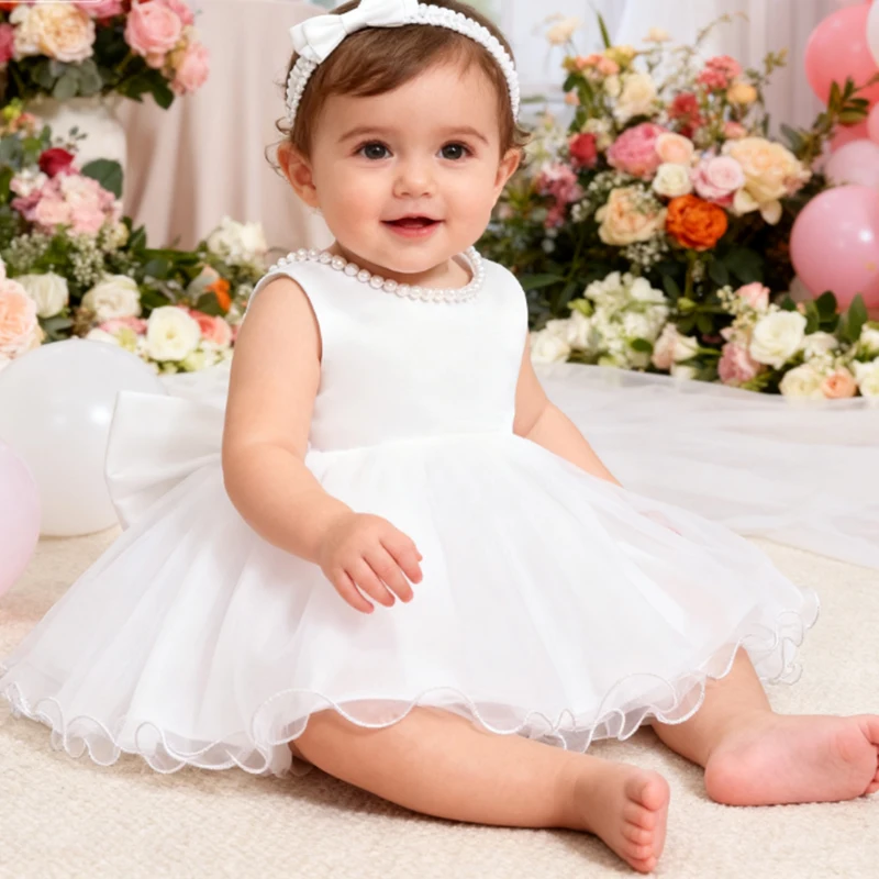 White Dress For Girls Fashion Big Bow Solid Color Girls Princess Dress White Wedding Party Gown Baptism Ceremony Vestido
White Dress For Girls Fashion Big Bow Solid Color Girls Princess Dress White Wedding Party Gown Baptism Ceremony Vestido