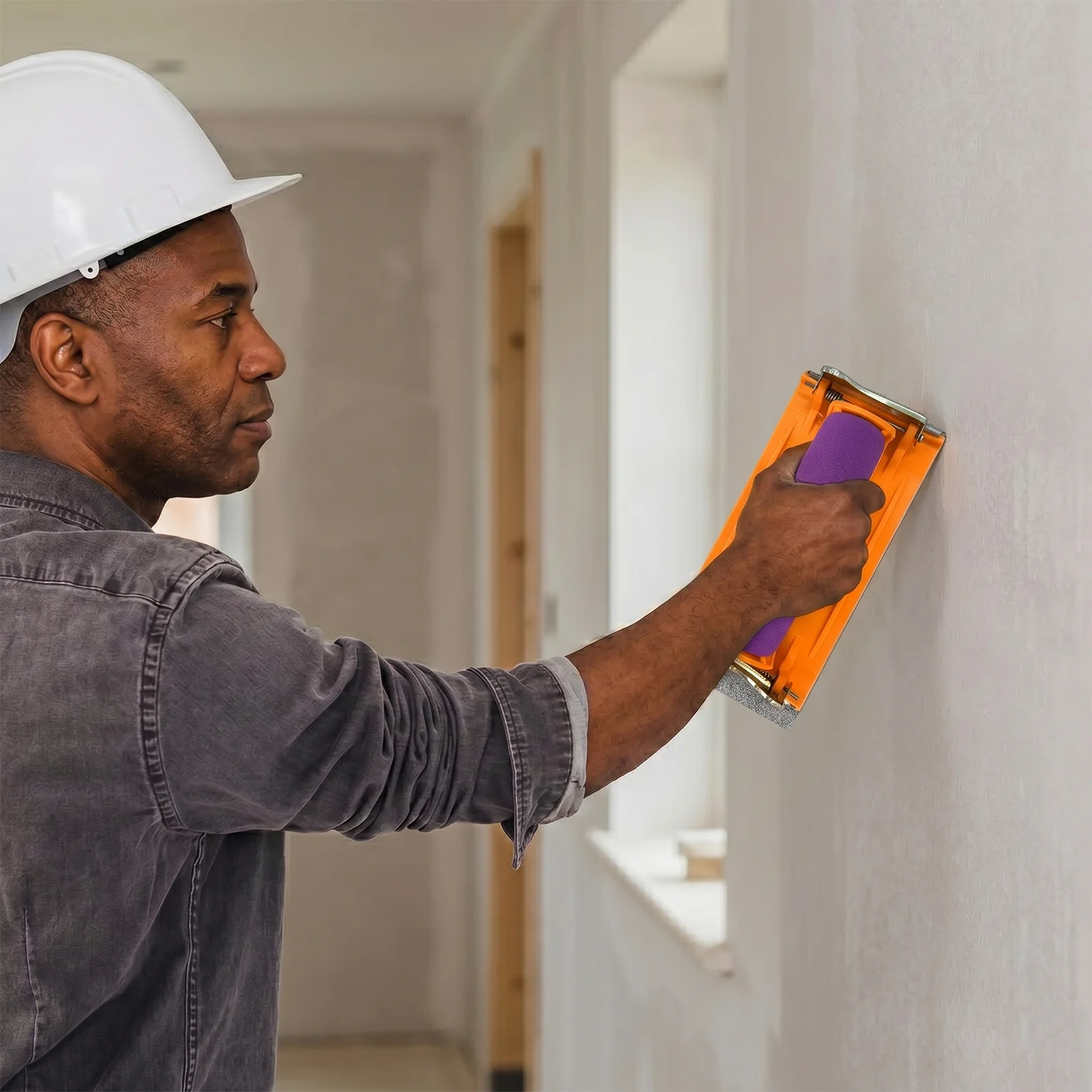 Handheld Sandpaper Holder with Sponge Grip – Multi-Purpose Hand Sander Block for Wood Metal Drywall Polishing, Easy to Use
Handheld Sandpaper Holder with Sponge Grip – Multi-Purpose Hand Sander Block for Wood Metal Drywall Polishing, Easy to Use
