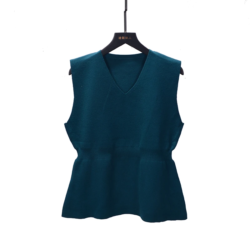 Knitted Svel Small Vest Spring Autumn Gentle Wind Overhead Pure Color Versatile Waist-Cinching V-Ne Jaet Top
Knitted Svel Small Vest Spring Autumn Gentle Wind Overhead Pure Color Versatile Waist-Cinching V-Ne Jaet Top