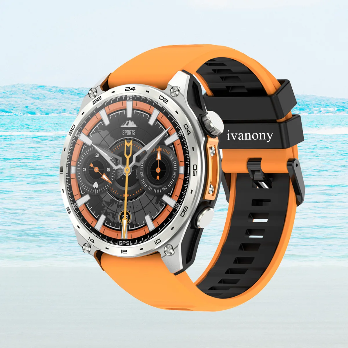 Sports Fitness Tracker Smartwatch 3ATM Waterprooof GPS Tracker LED Flashlight Bluetooth Call Whatsapp Message Reply Wristwatch
Sports Fitness Tracker Smartwatch 3ATM Waterprooof GPS Tracker LED Flashlight Bluetooth Call Whatsapp Message Reply Wristwatch