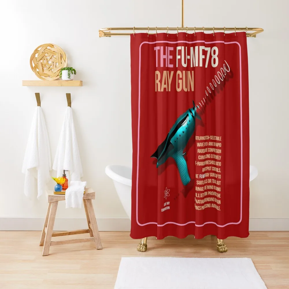 Retro Style Sci- Fi Ray-Gun Advertisement Shower Curtain Luxury Bathroom Curtain
Retro Style Sci- Fi Ray-Gun Advertisement Shower Curtain Luxury Bathroom Curtain