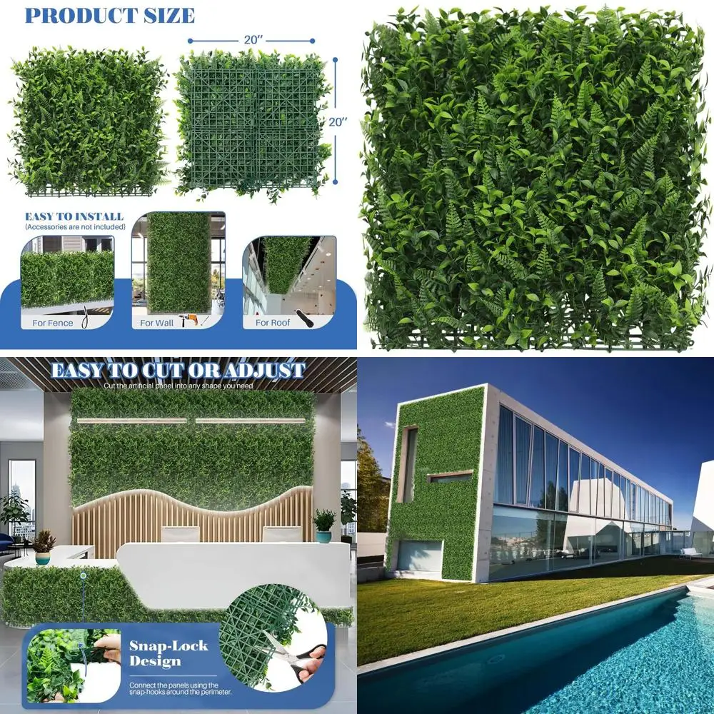 Забор-экран для уединения 20x20 футов с искусственными панелями из боксвуда, смешанные листья, 11 упаковок для использования в помещении или на улице
Забор-экран для уединения 20x20 футов с искусственными панелями из боксвуда, смешанные листья, 11 упаковок для использования в помещении или на улице