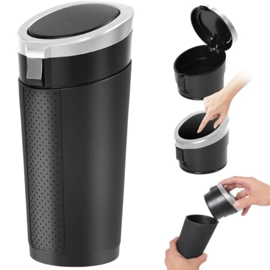 Car Trash Can Bin with Lid - Mini Car Garbage Can Cup Holder-Small Leakproof Vehicle Trash Garbage Can Bin-Automotive Car Organ
Car Trash Can Bin with Lid - Mini Car Garbage Can Cup Holder-Small Leakproof Vehicle Trash Garbage Can Bin-Automotive Car Organ