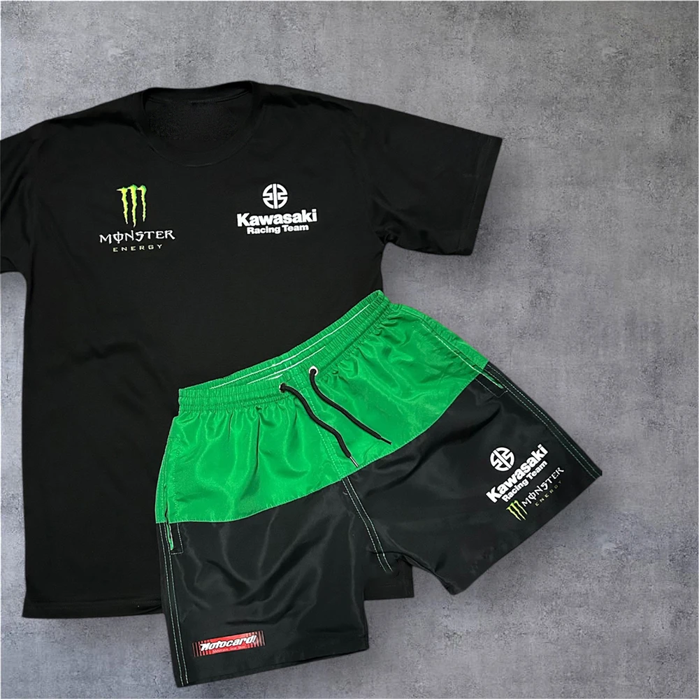 New Kawasaki Racing Short Sleeved Shorts Set Men And Women Fashionable Casual Sports Set Oversized Quick Drying Breathable Set
New Kawasaki Racing Short Sleeved Shorts Set Men And Women Fashionable Casual Sports Set Oversized Quick Drying Breathable Set