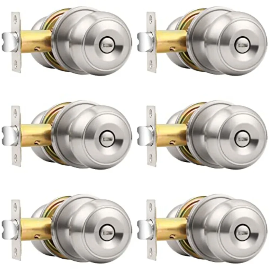 Privacy Interior Door Knobs Bed and Bath Handles Keyless Sain Nickel Locksets
Privacy Interior Door Knobs Bed and Bath Handles Keyless Sain Nickel Locksets