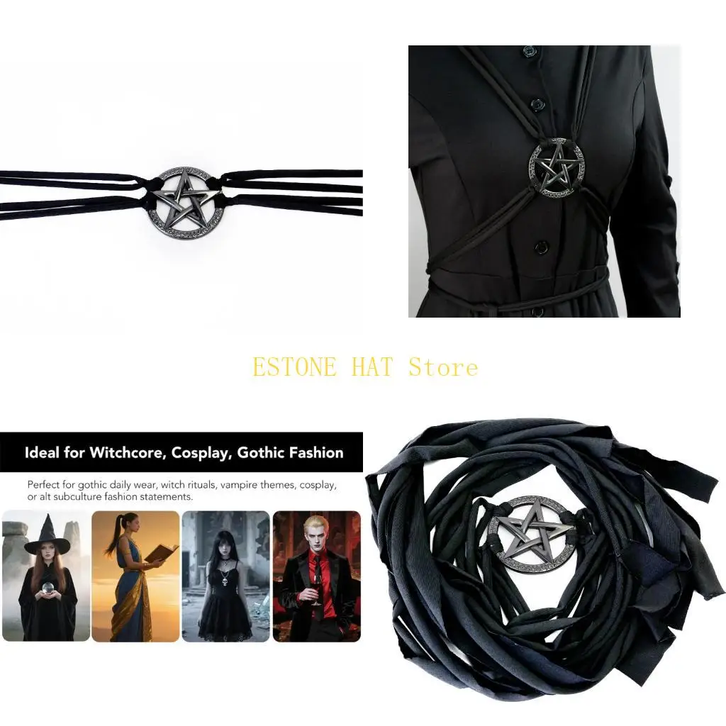 49MF Star Metal Belt Medieval Fantasy Design Adjustable Wrap Feature for Sizing and Quick Costume Changes in Themed Event
49MF Star Metal Belt Medieval Fantasy Design Adjustable Wrap Feature for Sizing and Quick Costume Changes in Themed Event